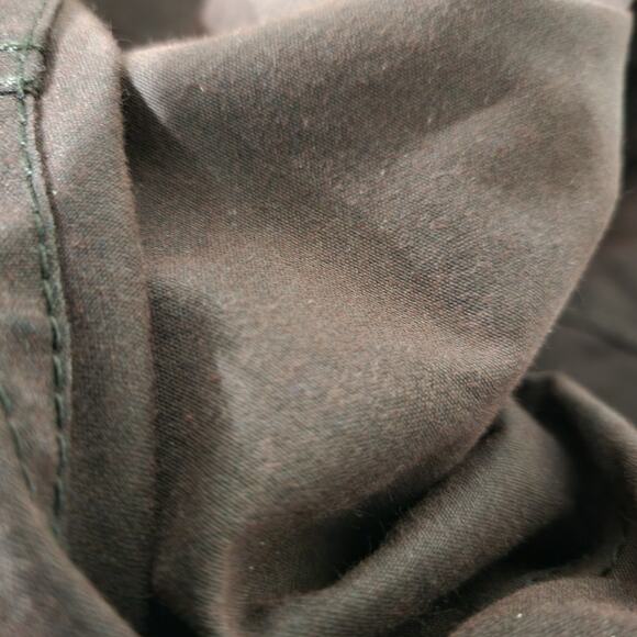 Barbour Utility Jacket Brown Wax Cotton Flannel Lined Slim Hip Length Size 10 - Picture 11 of 16